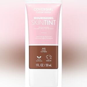 (2) Covergirl Clean Fresh Skin Milk Foundation #640 Dark 1 Oz.